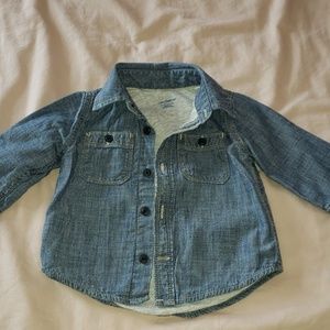 Denim baby shirt